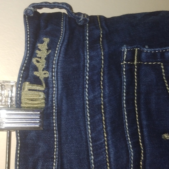 NICOLE COMPANY KUT BLUE JEANS SIZE 20W CAPRIS - Picture 4 of 8